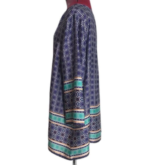 Chico's Whimsy Popover Blouse Women Size XL(16) Majestic Blue Tassel Detail NWT - Picture 4 of 12